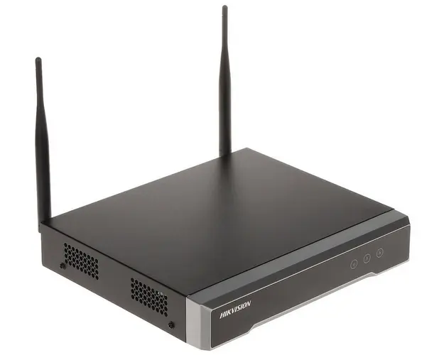 NVR 4 canale wireless, 4 MP, bandwidth 50 Mbps, Hikvision, DS-7104NI-K1/W/MC