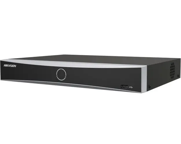 NVR 8 canale AcuSense Hikvision DS-7608NXI-K1(D), pana la 12MP, Latime de banda 80Mbps, 1x port SATA