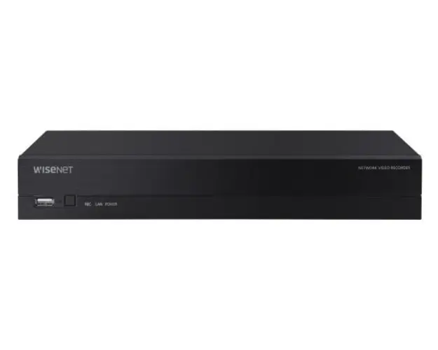 NVR 8 canale, Hanwha ARN-810S, 4K - 8MP, 1x port SATA, PoE, 60 Mbps, Audio, ONVIF