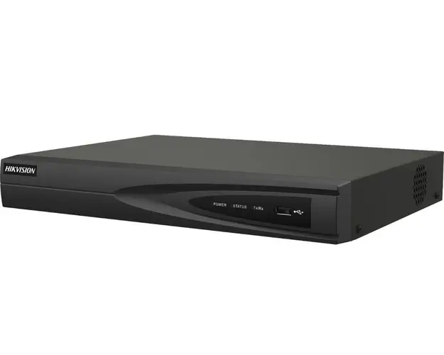 NVR 4 canale, pana la 8MP 4K, bandwidth 40Mbps, Detectare miscare, PoE, 1 port SATA pentru HDD, DS-7604NI-K1/4P/C Hikvision