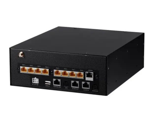 NVR 8 canale, Hanwha TRM-810S, Wireless, Mobil, 4K - 8MP, PoE, Indicatori LED, 80 Mbps, ONVIF, 2x port SATA, Alarma 6/4
