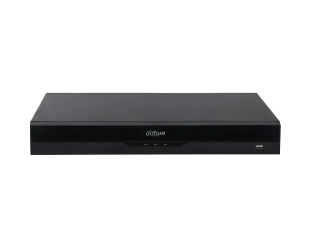 NVR WizSense, 16 canale, 32MP 8K, 384 Mbps, 2x SATA,16x PoE sau ePoE, Recunoastere faciala, ANPR, Dahua NVR5216-16P-EI