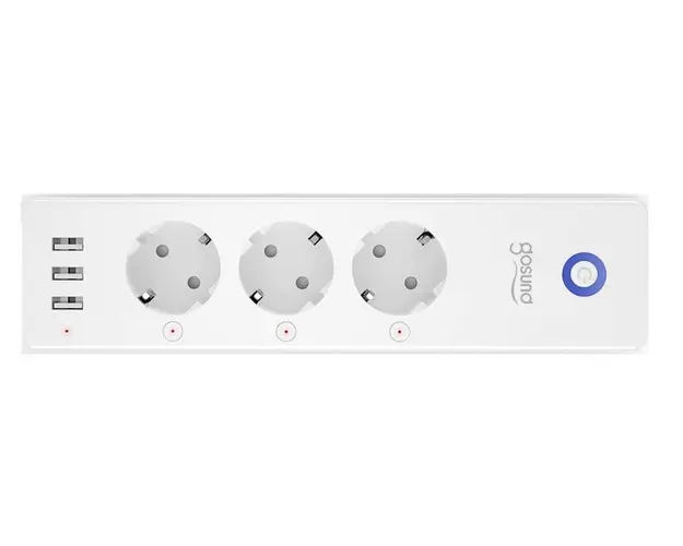 Prelungitor SMART 3 prize si 3 USB 16Ah compatibil Tuya Gosund P1