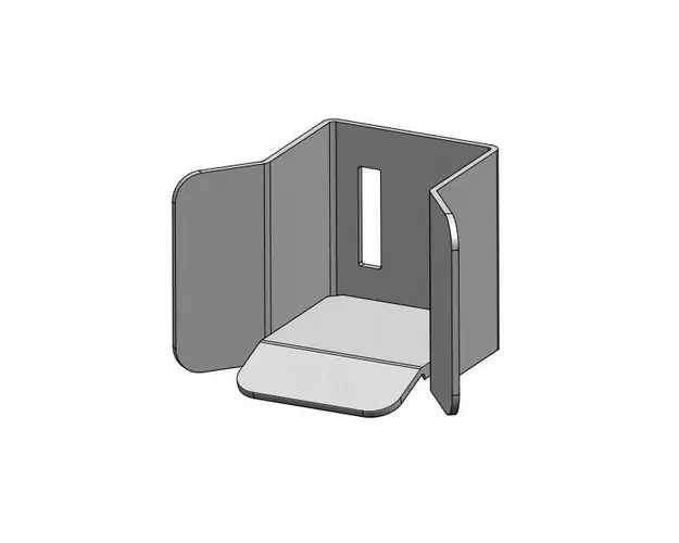 Opritor zincat pentru sina C65 feronerie autoportanta in consola