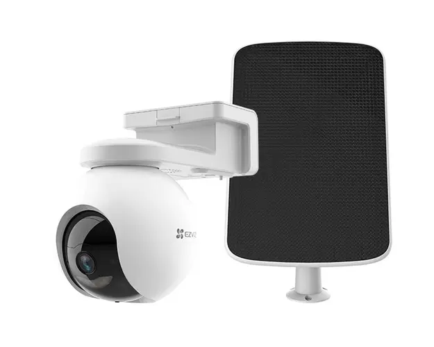 Camera wireless cu panou solar Ezviz CS-HB8+SP, 4MP, 4mm, 4.2W, Acumulator 10400 mAh, 32GB eMMC, Bidirectionala