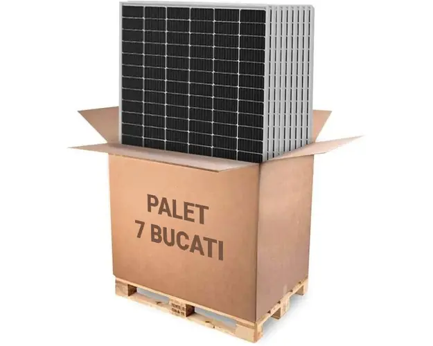 Palet cu 7 panouri fotovoltaice monocristaline Canadian Solar, 460W, CS6L-460MSx7