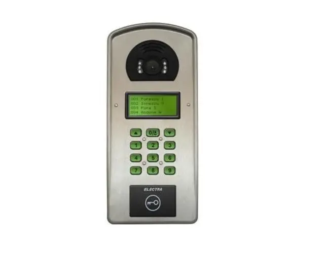Panou exterior pentru videointerfon Electra P4S.V91I, camera video, carcasa aluminiu, IP44