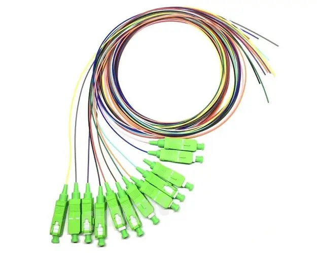 Set 12x pigtailuri SC/APC, fibra single mode, PB-SC/APC