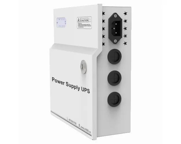 Sursa de alimentare pentru 4 camere de supraveghere, 12V 5A ajustabil, carcasa metalica, backup, cheie, 4KW, Safer SAF-XWU60-12-4