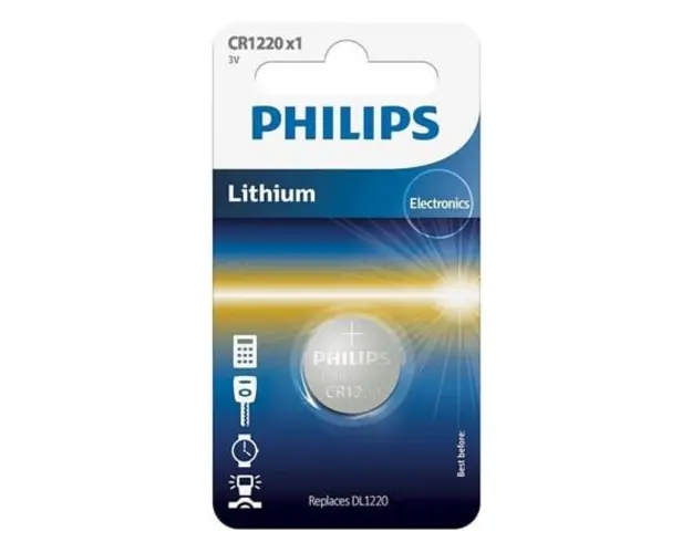 Baterie CR1220 Phillips, blister 1 bucata
