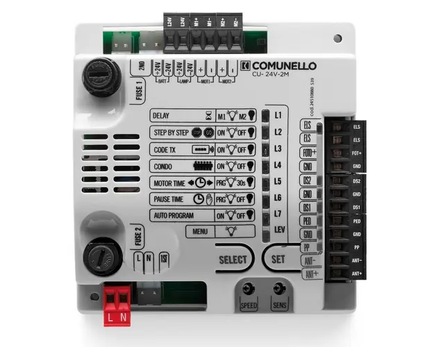Placa de comanda 24v, pentru automatizari Comunelo cu 2 motoare CU-24V-2M, GQUADST2L0G00