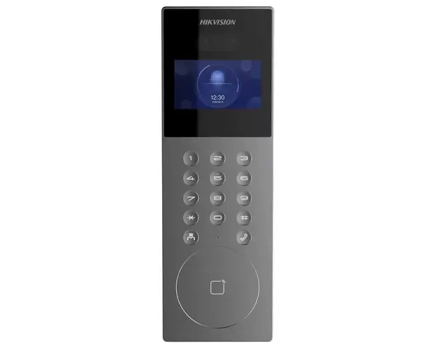 Post de exterior pentru videointerfon IP, 2 MP, recunoastere faciala, 500 de familii, Hikvision, DS-KD9203-E6