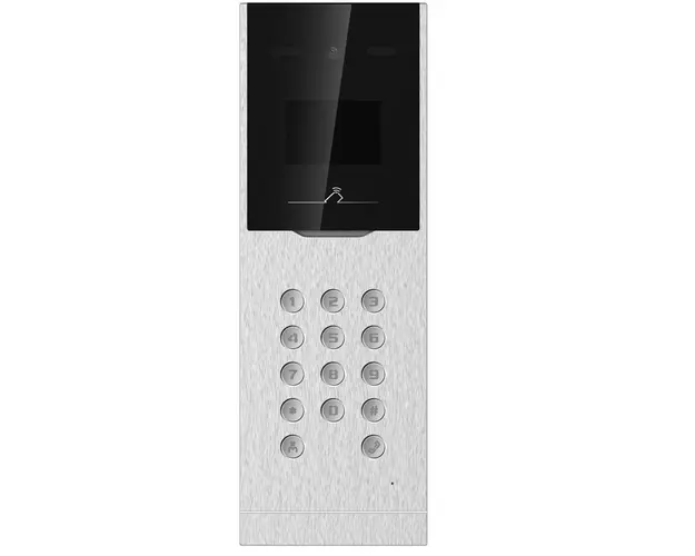 Post de exterior pentru Videointerfon IP Hikvision cu display color, 2MP Full HD, IR, Mifare, Tastatura DS-KD8023-E6