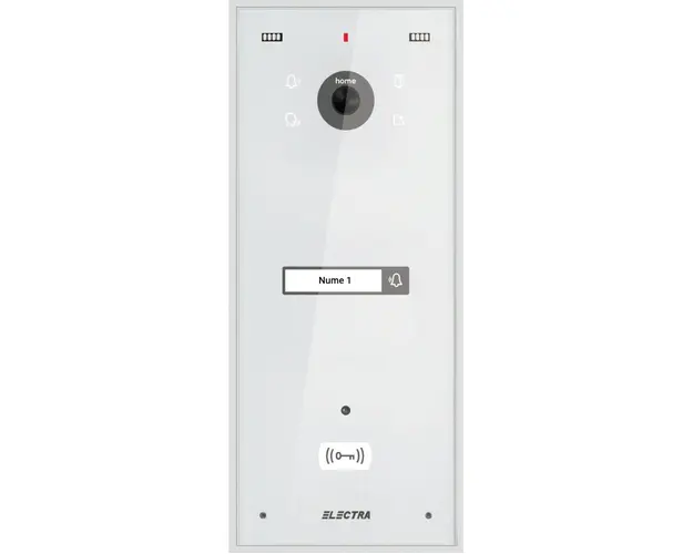 Post exterior videointerfon, 1 familie, alb, montaj aparent, Electra VPH.01S03.ELWTL