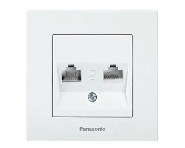 Priza Date CAT5E RJ45 + Priza Telefon RJ11, Karre Plus Panasonic P-KPCAL+TP