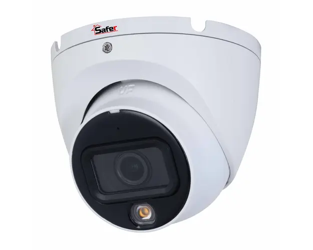 Camera de supraveghere analogica HDCVI 5MP, Microfon, Smart Dual Light 20m, 2.8mm, IP67, Safer SAF-DM5MP20F28-IL-A
