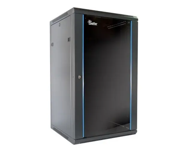 Rack 22U, 19'', Negru 600X600mm, montaj pe perete, SAFER, RACK22U6060