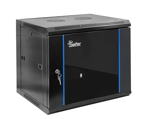 Rack perete 9U 19''Negru 600X450, RACK9U