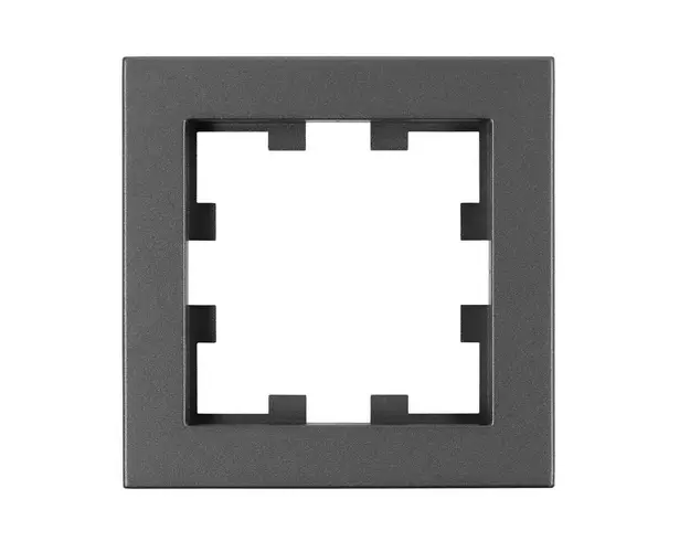Rama 1 post Schrack EV115301, design cubic, material ABS, antracit