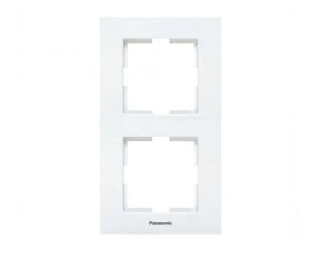 Rama verticala 2 posturi, aparataj de camera cu montaj ingropat, Karre Plus Panasonic