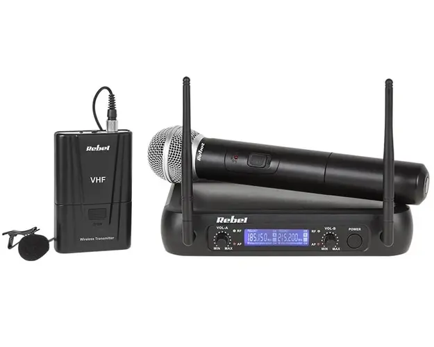 Set Microfon Wireless + Lavariera Rebel MIK0142