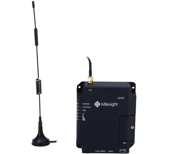 Router Industrial 4G - Cartela 3G / 4G, Milesight MS-UR32L-L04EU