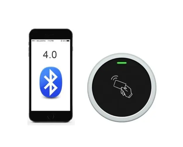 Control acces mini, Card RFID 125MHz, Bluetooth, Aplicatie mobila, IP66, SECUKEY S7-BTCard+PIN