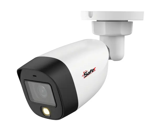 Camera de exterior, 5MP 2K, 2.8 mm, Full Color Starlight, LED 20m, Microfon, IP67, SAF-BP5MP20F28-A-LED