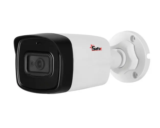Camera bullet, Safer, rezolutie 8 MP, lentila 2.8mm, IR 80m, microfon incorporat, SAF-BP8MP80F28-A
