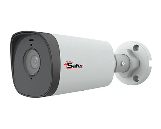Camera de supraveghere IP, 5MP, 4mm, IR 80m, Microfon, MicroSD, PoE, Safer SAF-IPCBM5MP80LH-4
