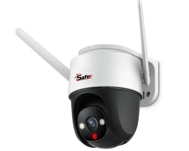 Camera IP de exterior wireless, Safer Guardian PT, 4MP, Iluminare Duala 30m, Microfon si difuzor, slot MicroSD, IP66, SAF-WSD42FP