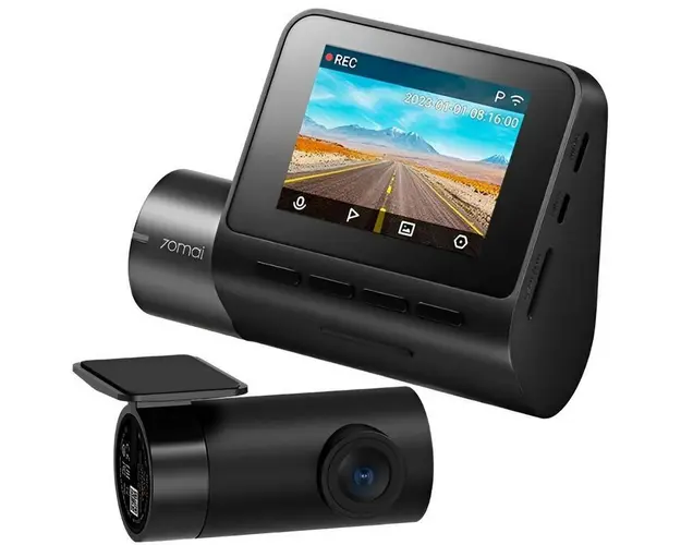 Set 2 camere auto 70mai A200-1, fata Dash Cam A200, spate RC11, Wi-Fi, 2MP FULL HD, unghi vizual 130, slot microSD