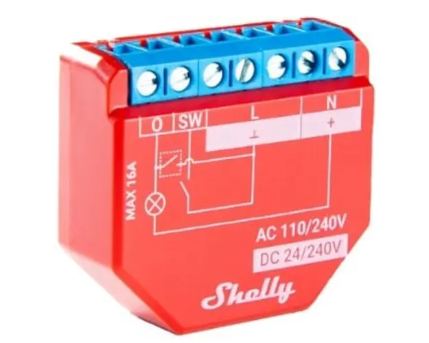 Shelly Plus 1 PM contor inteligent de energie pentru priza, monitorizare consum, control prin Wifi si Bluetooth 