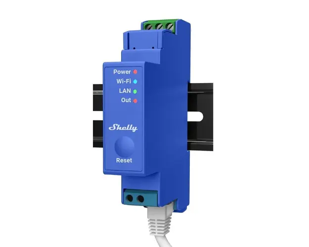 Releu Shelly Smart PRO 1 Series, 16A, cu Wi-Fi, LAN, Bluetooth, montaj sina DIN, ALL-REL-PRO1 