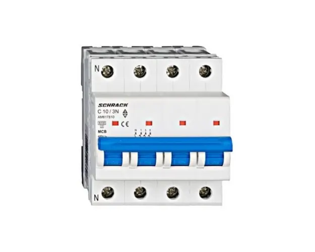 Siguranta automata 3P+N C10A 6kA SCHRACK