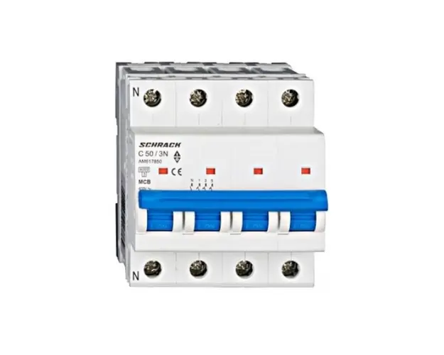Siguranta automata 3P+N C50A 6kA SCHRACK