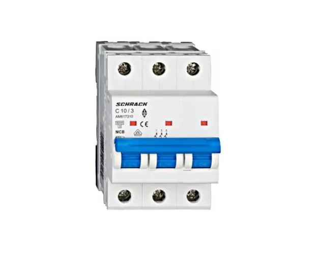 Siguranta automata tripolara C10A 6kA SCHRACK AM617310