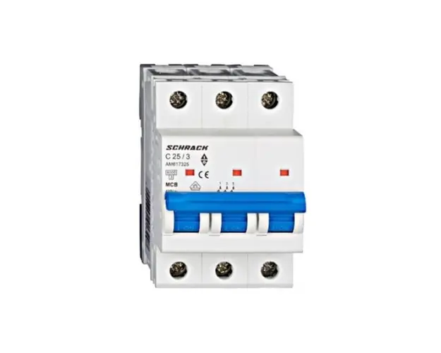 Siguranta automata tripolara C25A 6kA SCHRACK