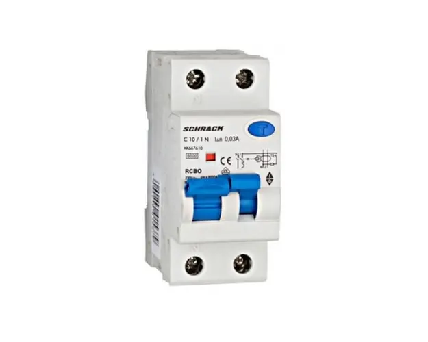 Siguranta diferentiala 1P+N C10A 6kA 30mA Schrack