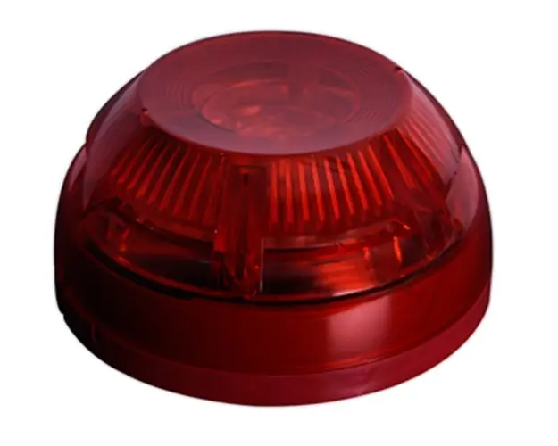 Flash conventional de interior, Avertizare luminoasa stroboscopica, fara sunet, Rosu, TEKNIM TFS-3193R