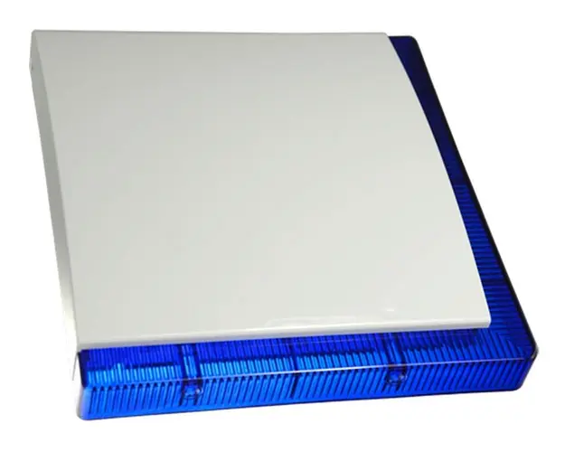 Sirena de exterior pentru sistem de alarma, LED albastru, baterie backup, putere alarma 109 dBA, VEGA