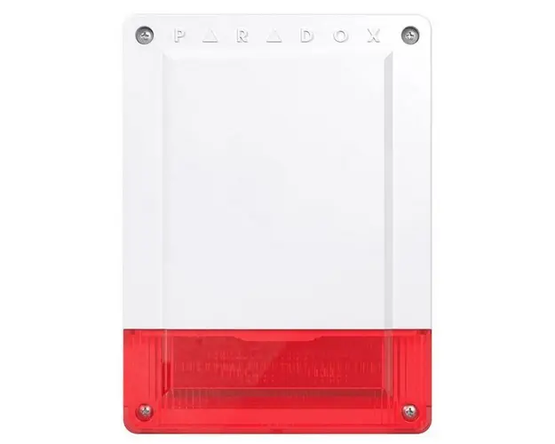 Sirena de exterior wireless, lumina LED stroboscopica, 433/868 Mhz, 100 dB, Paradox, SR250