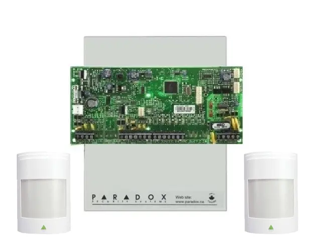 Sistem de alarma 4 zone, 2 senzori PIR, Paradox, SP4000+2XPRO476