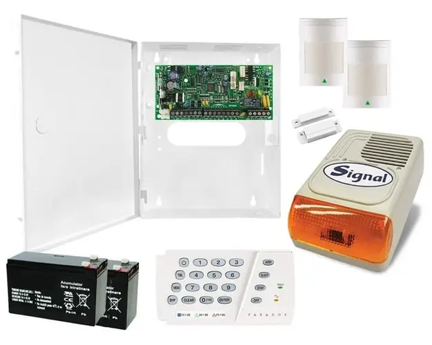 Sistem de alarma Paradox 3 zone cu sirena de exterior KIT S4000 EXT