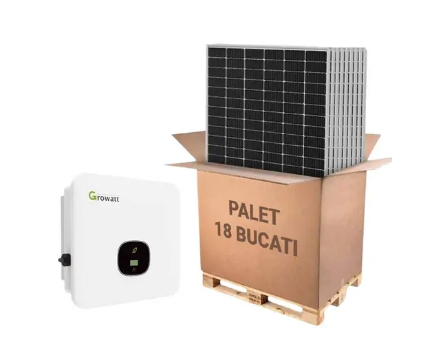 Sistem fotovoltaic cu Invertor Hibrid Tifazat GROWATT 8KW si 18 panouri Canadian Solar 460W, KIT MOD8000TL3-XH+CS6L-460MS