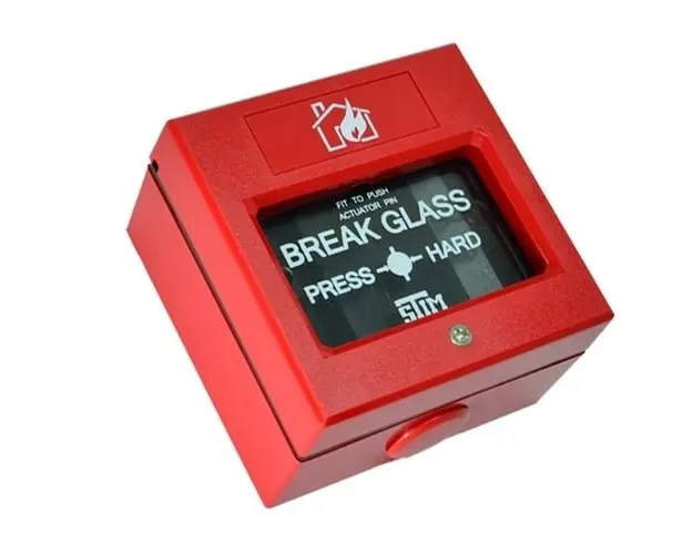 Buton de incendiu conventional cu geam de sticla si fara capac, Tane SM-108