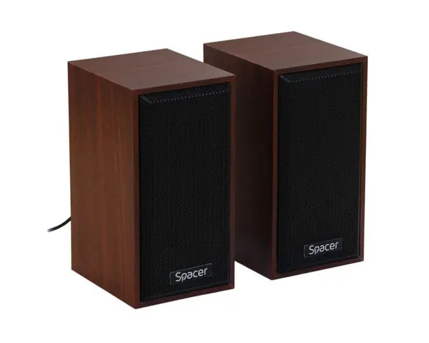 Set boxe lemn 6W (2X3W) alimentare prin USB Spacer SPSK-201-WD
