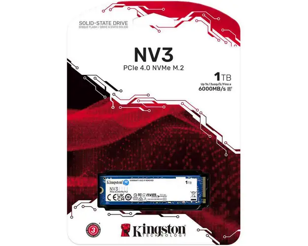 SSD KINGSTON NV3 SNV3S/1000G, 1TB (Terabyte), interfata PCI-Express 4.0, M.2