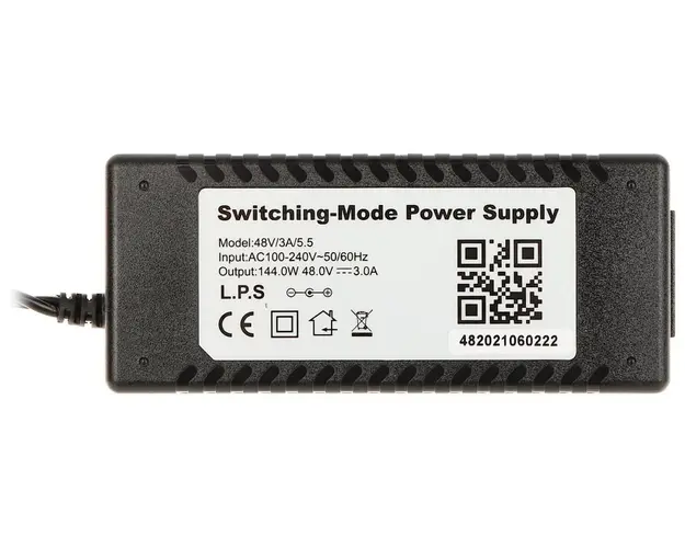 Alimentator pentru NVR-uri PoE, 48V, 3A, 48V/3A/5.5