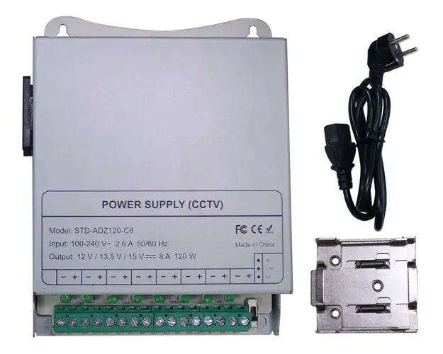 Sursa de alimentare 12 V, 10 Ah, 120 W, eficienta 88% SAF-ADZ120-C8